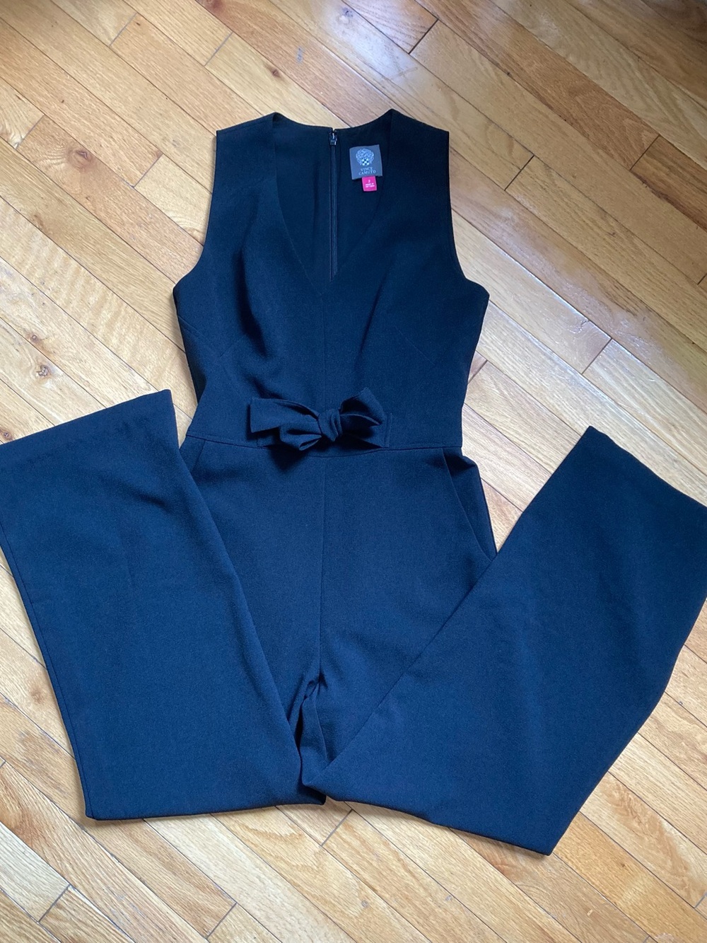 Vince Camuto Black Sleeveless Jumpsuit